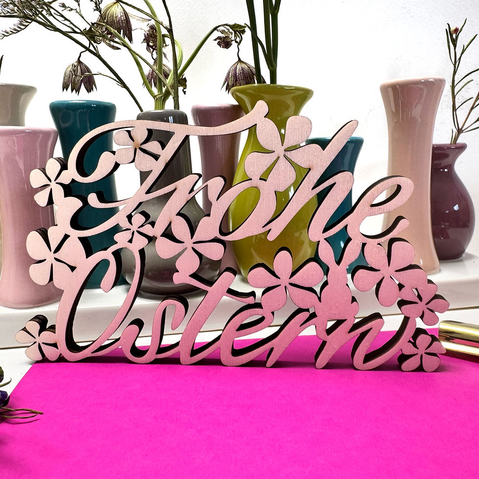 Thumbnail: Schlichtbunt® Dekoartikel Geo Ei Blumen