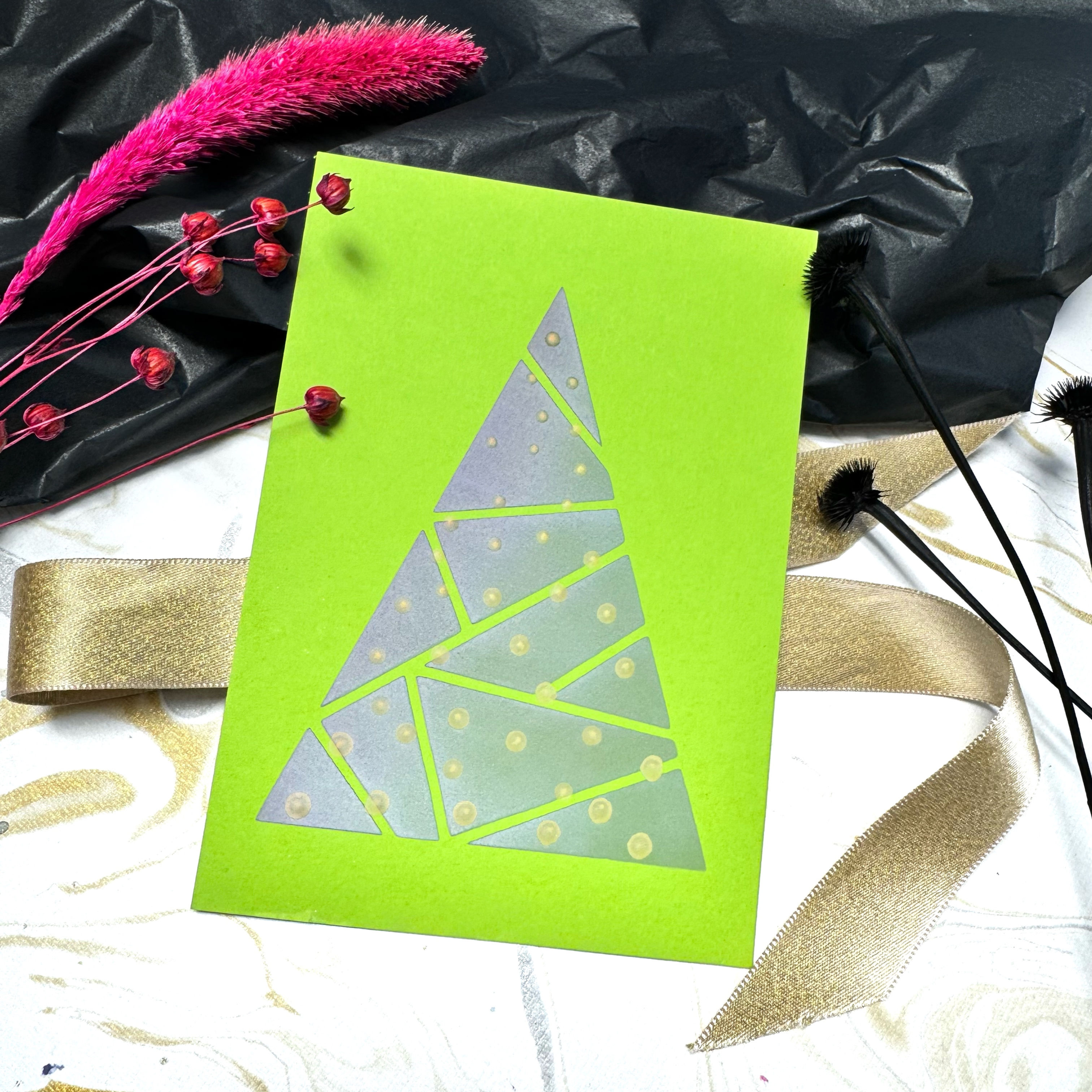 Schlichtbunt® Stencil Tree Triangle 5 (Mara Lou)