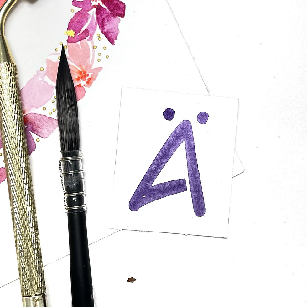 Miniature : Alphabet au pochoir monoline coloré au pochoir uni