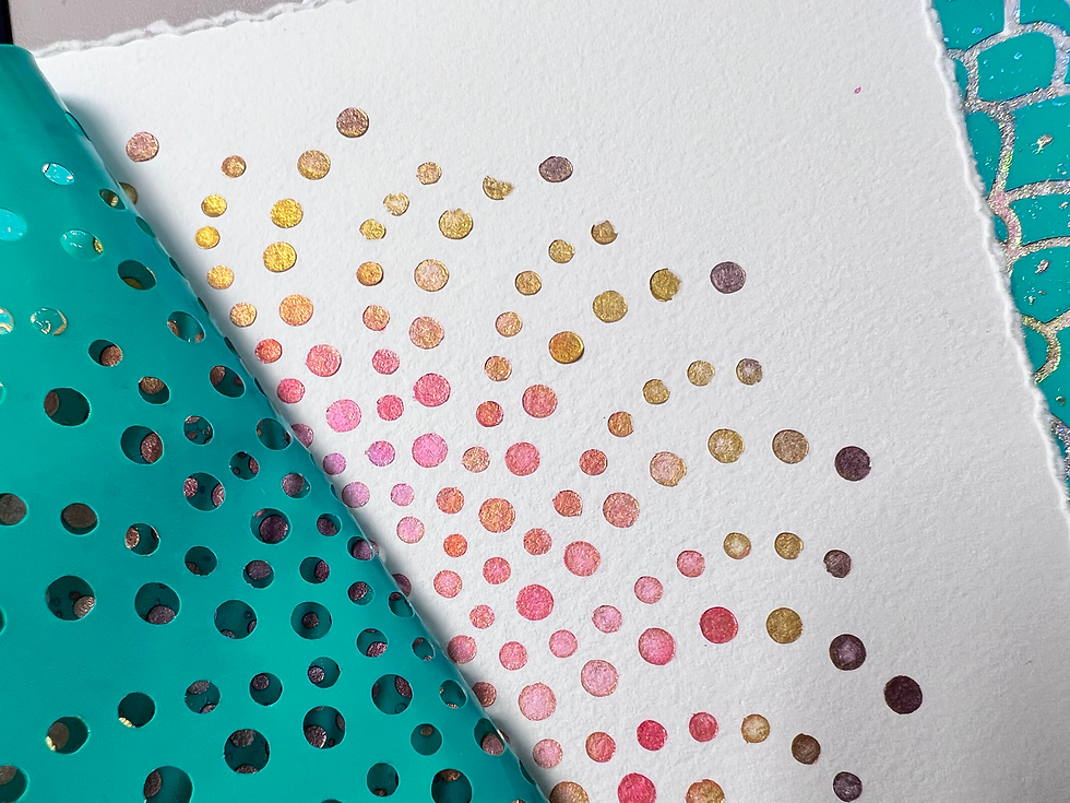 Miniatura: Semplici cerchi colorati mandala stencil colorati grandi