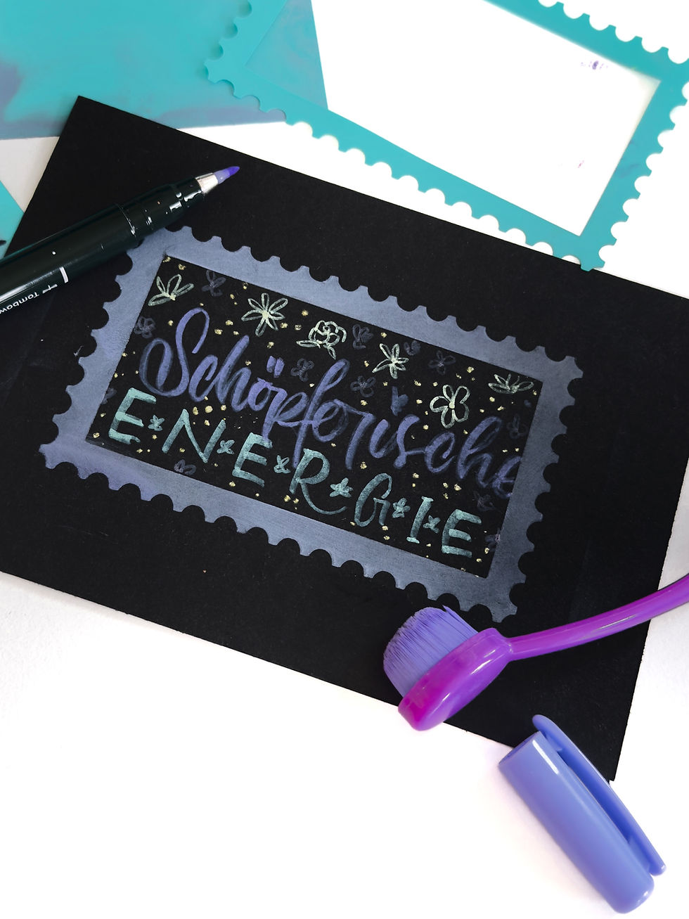 Miniaturbild: Schlichtbunt® Schablone Stamp Stories (rechteckig)