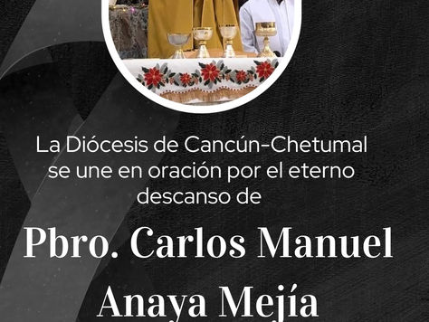 Por el eterno descanso del 𝐏𝐚𝐝𝐫𝐞 𝐂𝐚𝐫𝐥𝐨𝐬 𝐌𝐚𝐧𝐮𝐞𝐥 𝐀𝐧𝐚𝐲𝐚 𝐌𝐞𝐣𝐢𝐚