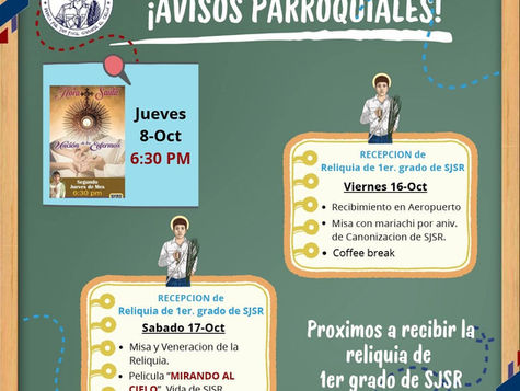 Avisos Parroquiales
