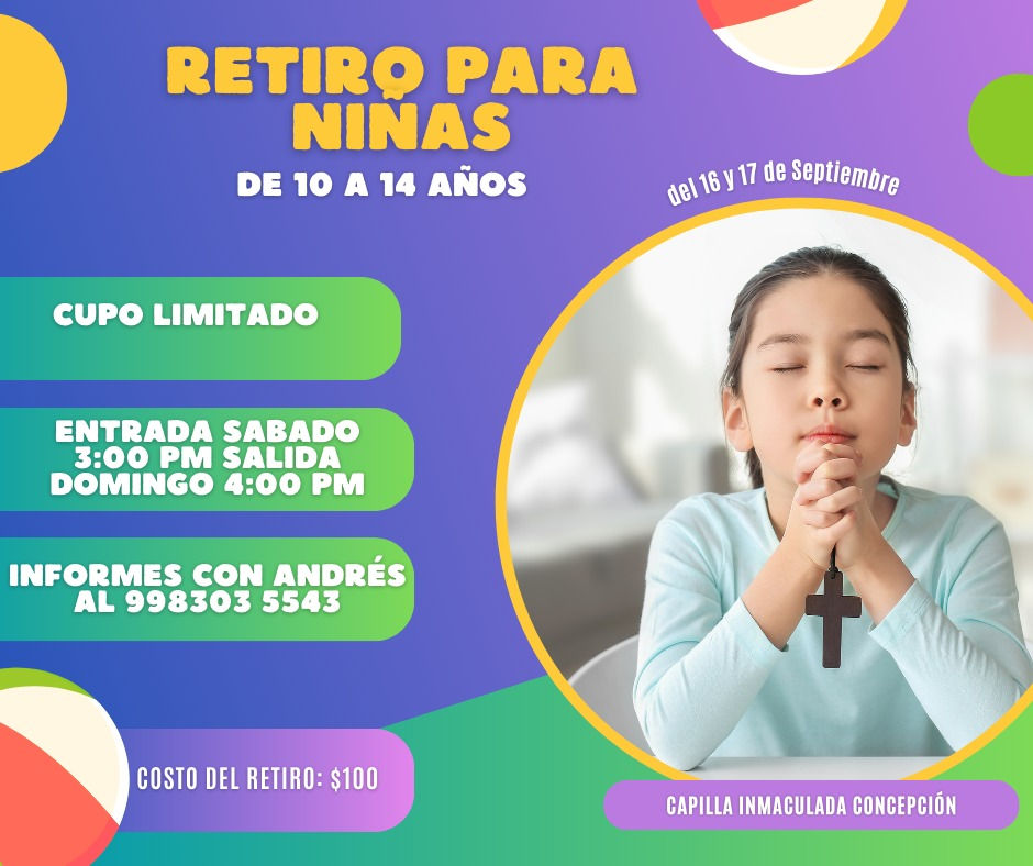 Retiro de Niñas de 10 a 14 años