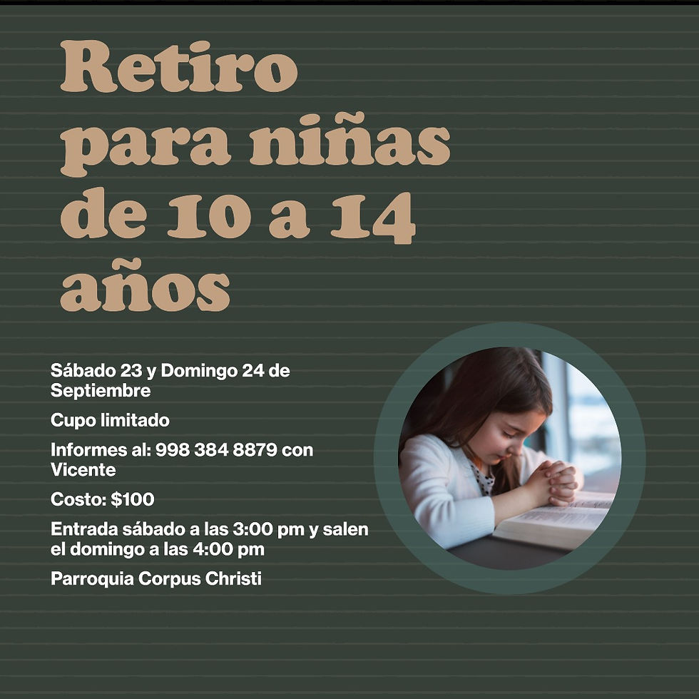 Retiro de Niñas de 10 a 14 años