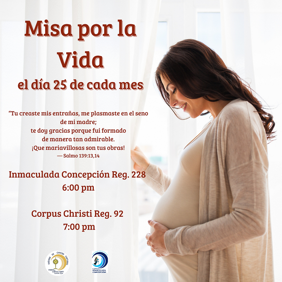 Misa por la Vida y bendición de embarazadas