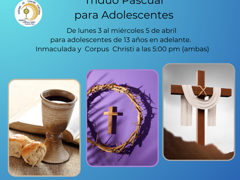Triduo Pascual para Adolescentes
