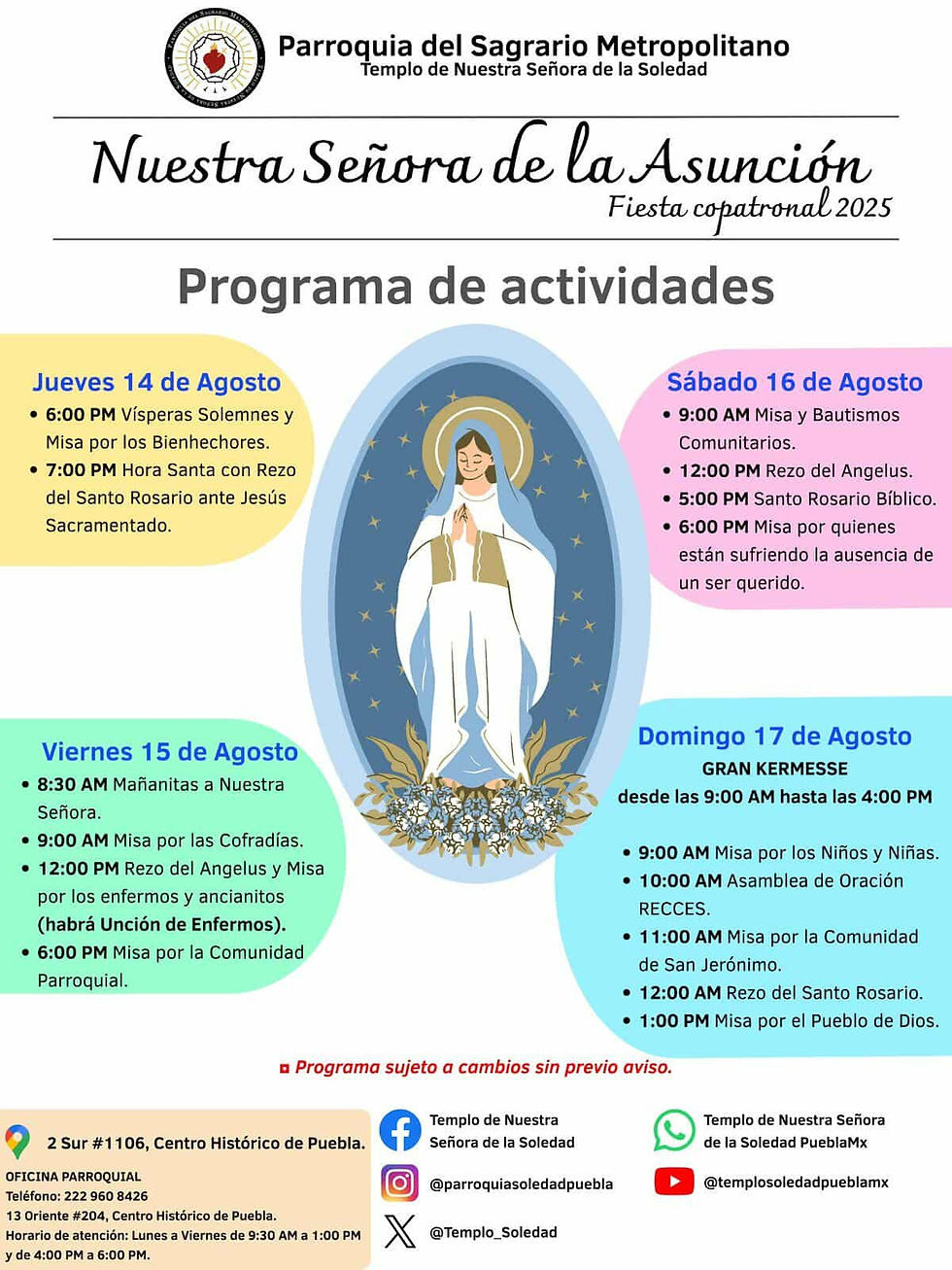 Fiesta Copatronal Nuestra Sra. de la Asunción