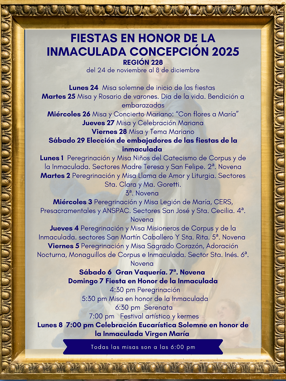 Fiesta Patronal Capilla Inmaculada Concepción Cancún