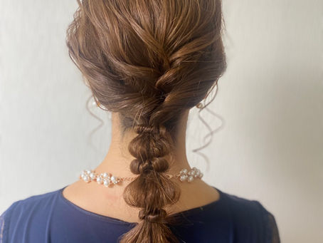 洋装パーティヘアセット