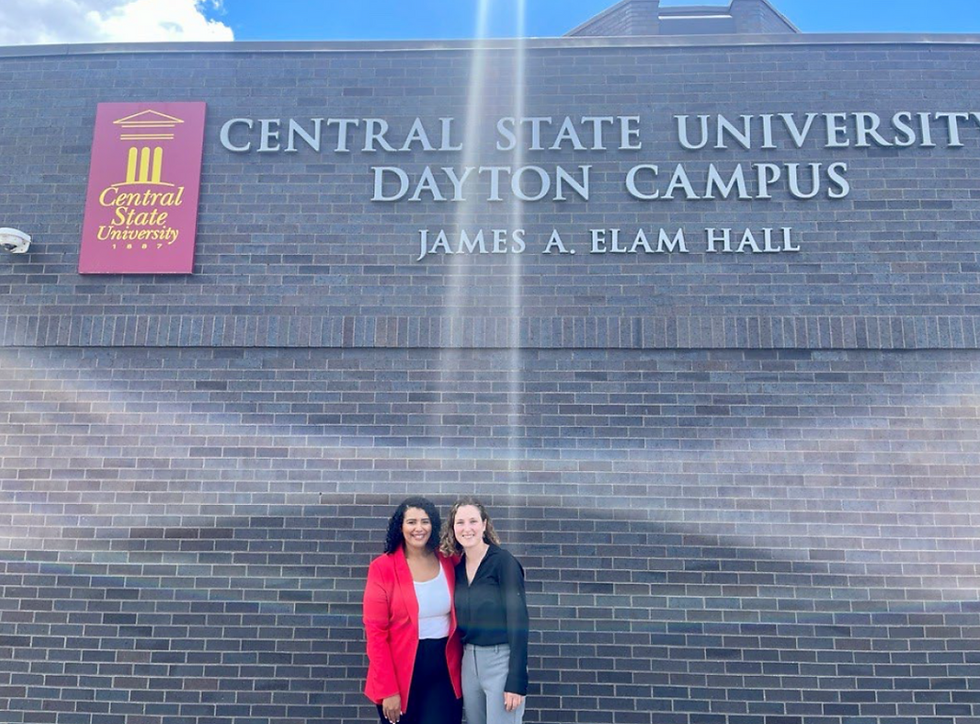Nicole and Louisa at Central State