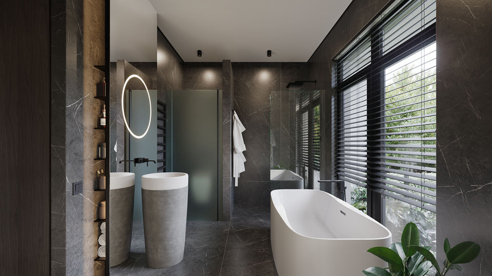 Interior design and visualization of private house in Sint-Niklaas (Belgium)