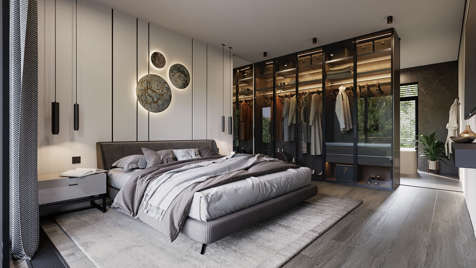 Interior design and visualization of private house in Sint-Niklaas (Belgium)