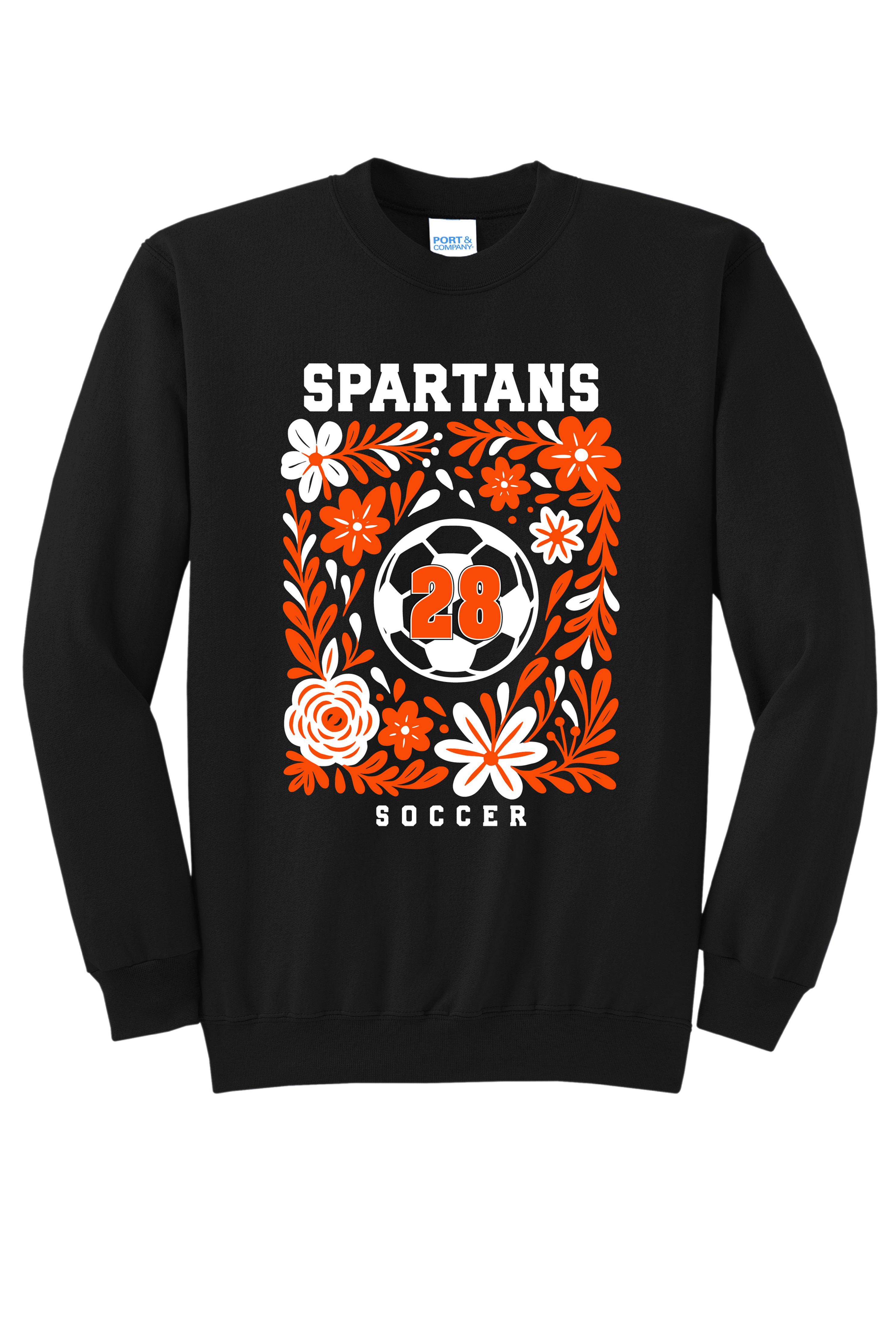 WHS Soccer Floral Crewneck and Long Sleeve Tee