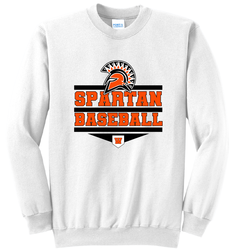 Thumbnail: Waynesville Spartans Baseball Crewneck Sweatshirts