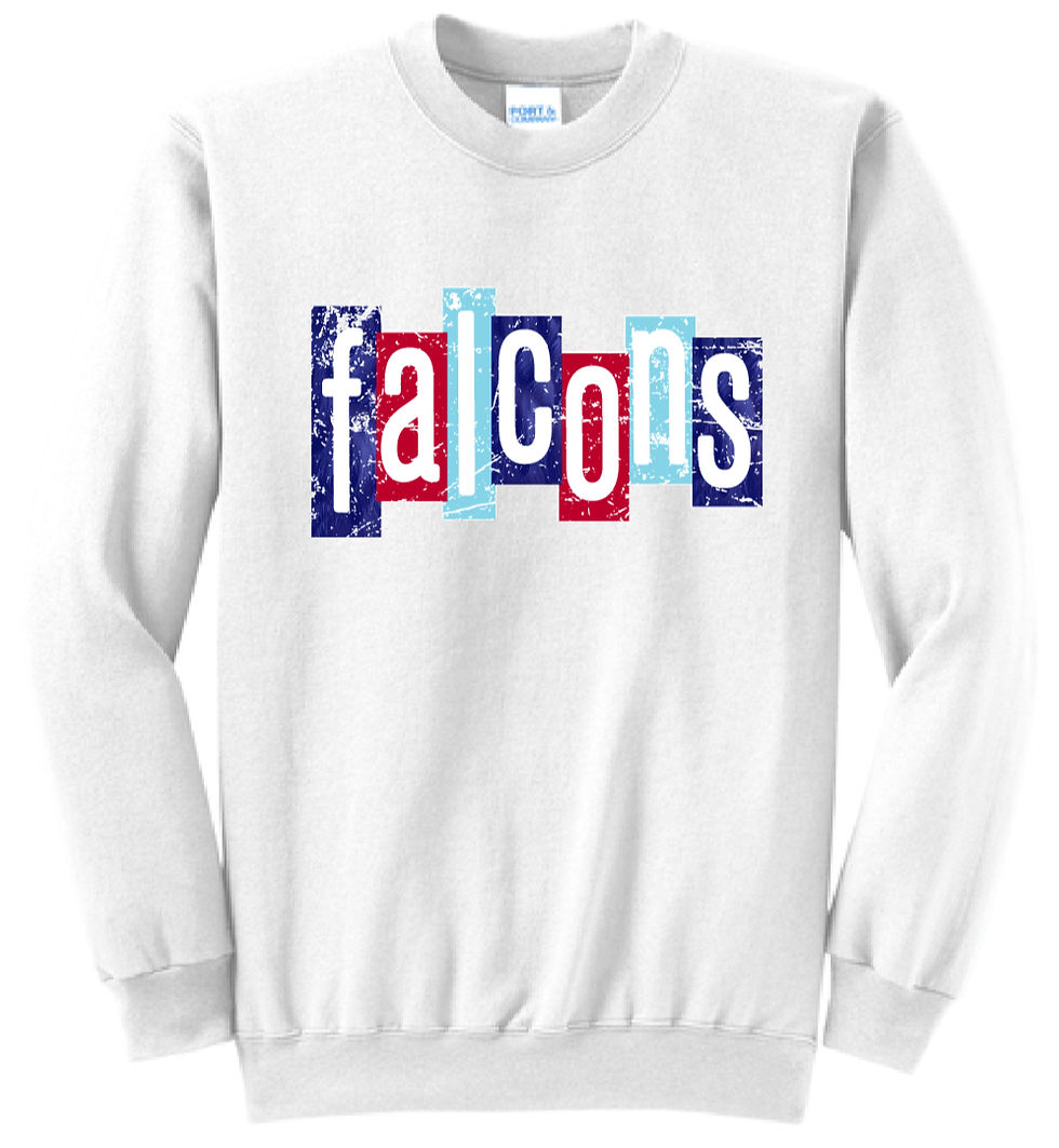 Thumbnail: Clinton-Massie Distressed Blocks Crewneck Sweatshirt