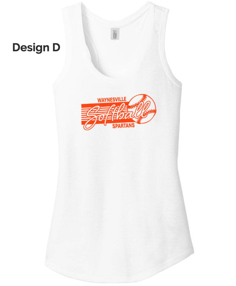 Thumbnail: WHS Spartan Softball Ladies Tank Top