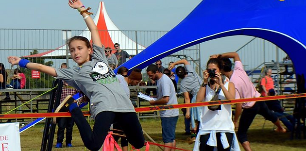 Clarissa Saraiva, instrutora de Slackline