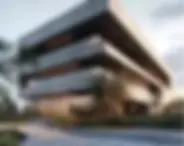 A sleek, cube-like structure rendered in high detail, demonstrating ai precise render techniques for realistic architectural visualization.