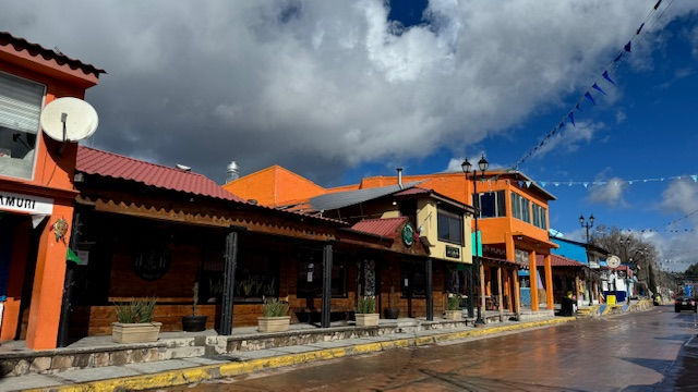 Creel - after the rain with new rain clouds already gathering