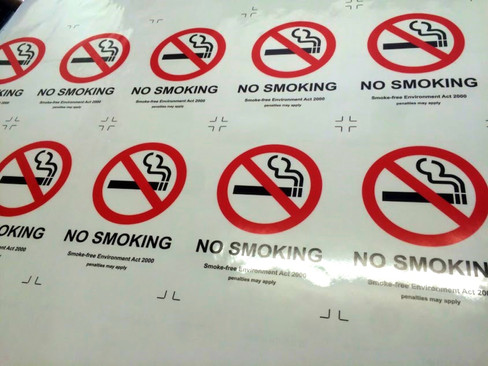 No Smoking Stickers