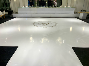 White Gloss Seamless Dance Floor Central Coast