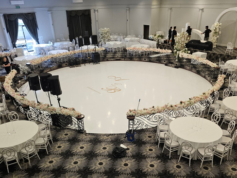 White Dance Floor Luxor Function Centre