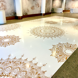 Custom Printed Wedding Acrylic Dance Floor