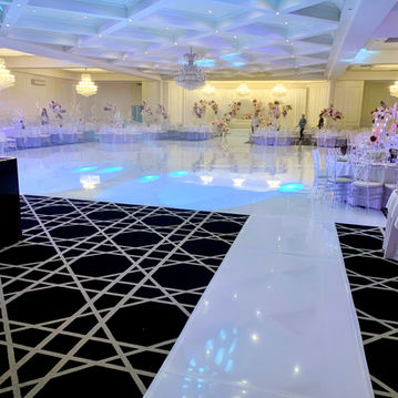 White Gloss Seamless Acrylic Dance Floor