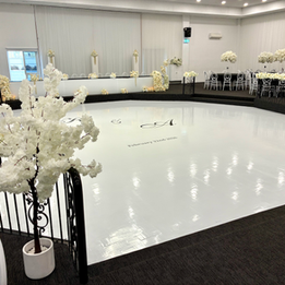 White Gloss Dance Floor Grand Neret Receptions
