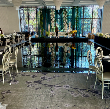 Black Gloss Seamless Acrylic Dance Floor