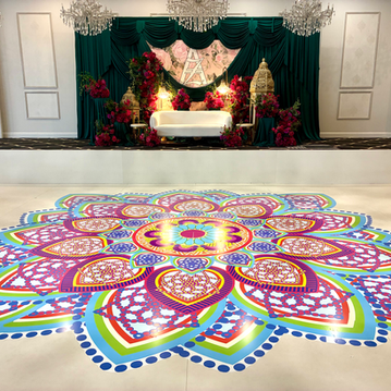 Custom Printed Indian Wedding Dance Floor