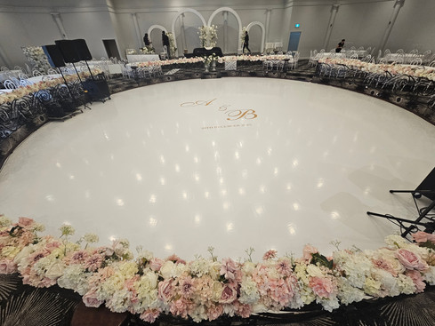 White Dance Floor Luxor Function Centre