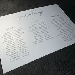 Wedding Seating Chart Brisbane