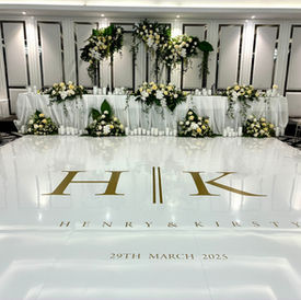 Le Montage White Wedding Dance Floor