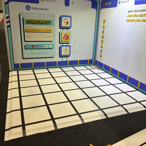 Checkered Printed Floor Decal