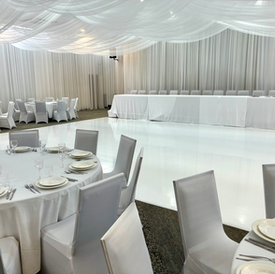 White Gloss Seamless Dance Floor Canberra