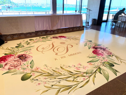 Custom Printed Wedding Dance Floor