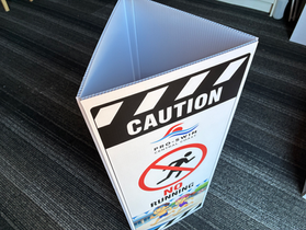 Corflute Bollard Signs Gosford