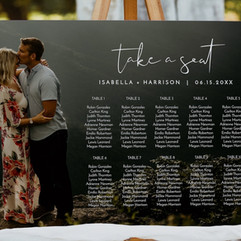 Wedding Seating Chart Signs