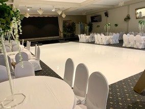 White Gloss Seamless Wedding Dance Floor Wrap • Happy Receptions (Tottenham, VIC)