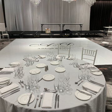 White Gloss Dance Floor at Hotel Realm Barton