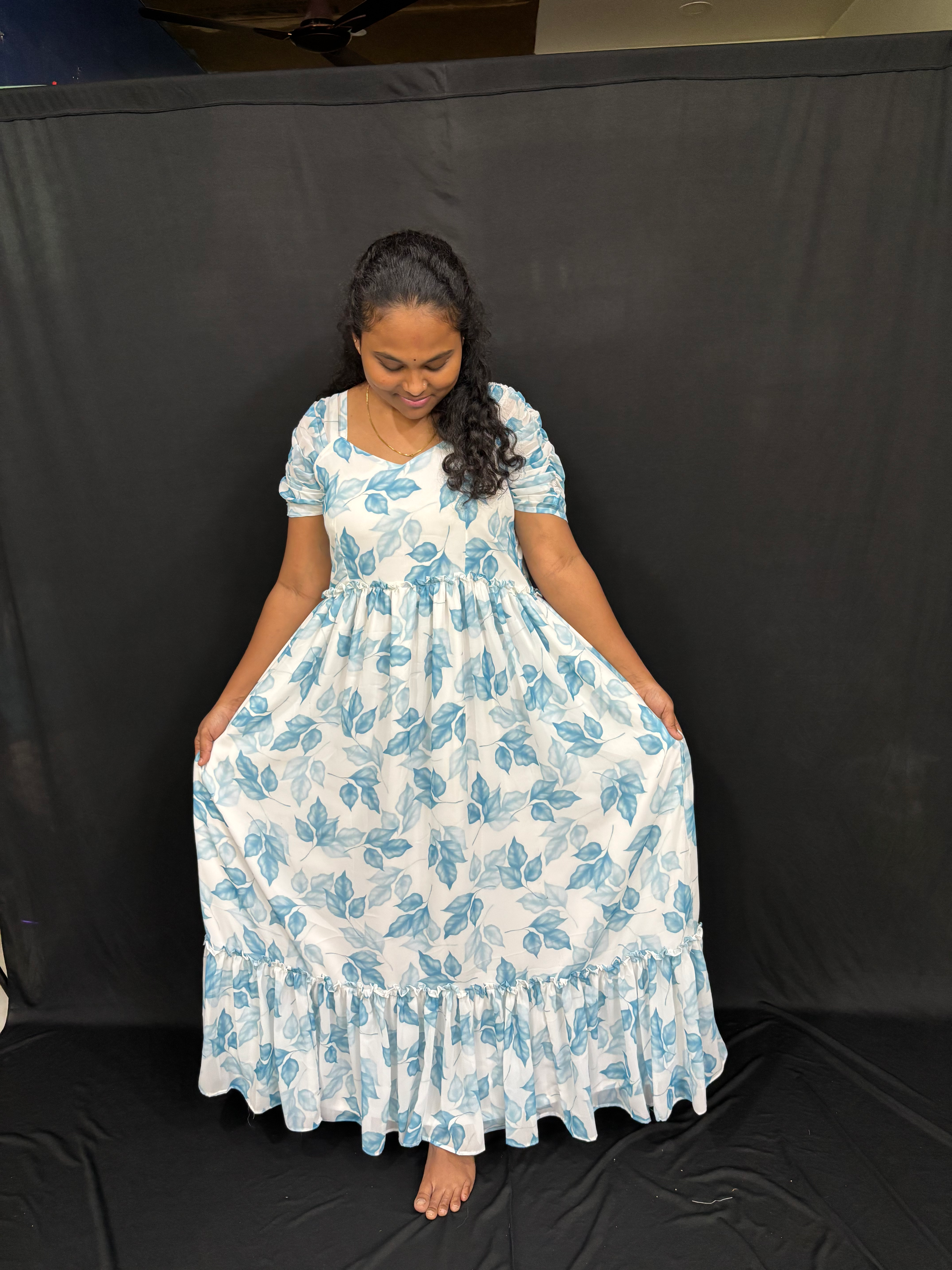 Fancy Sleeves georgette dress