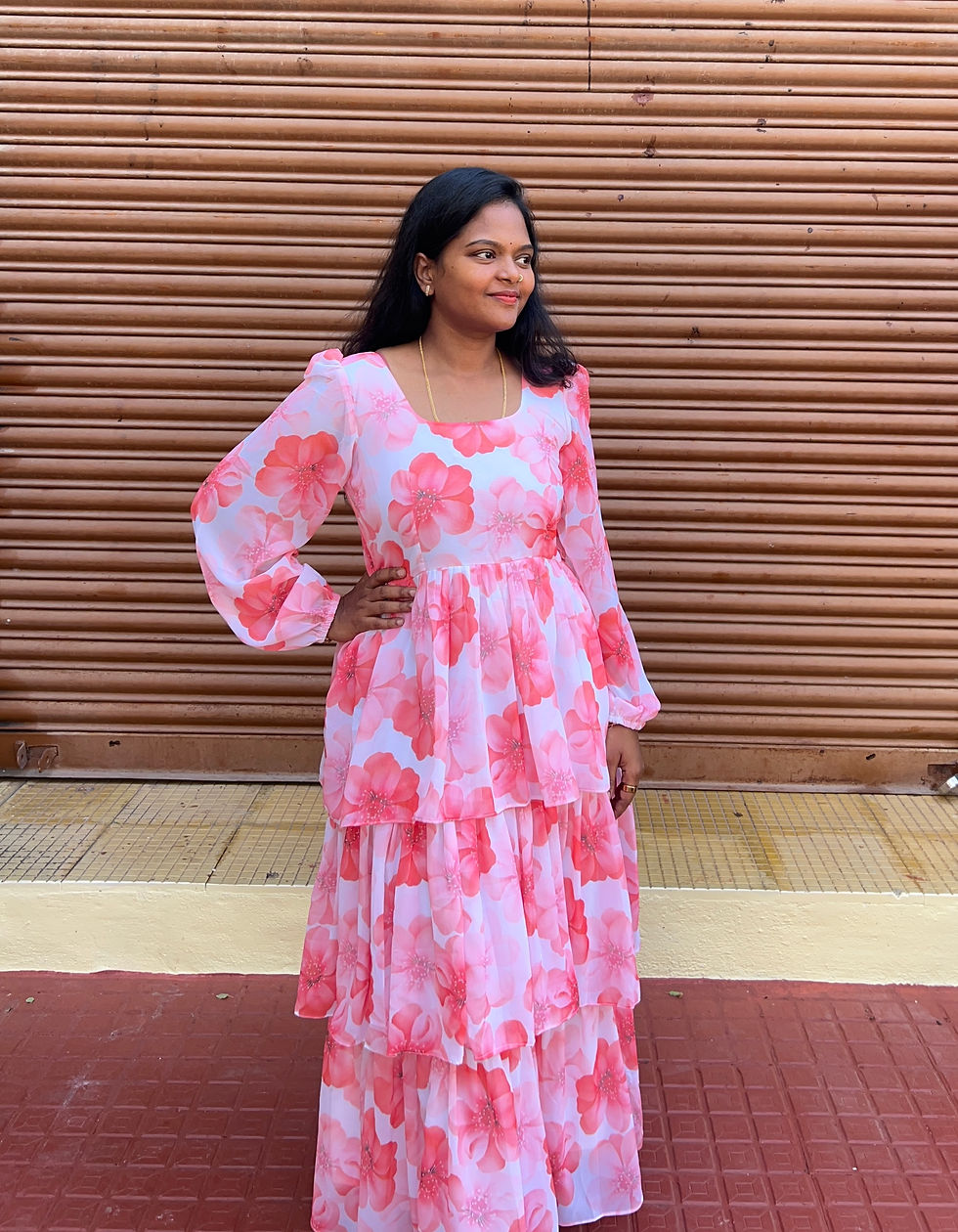 Thumbnail: 3-layer Floral dress