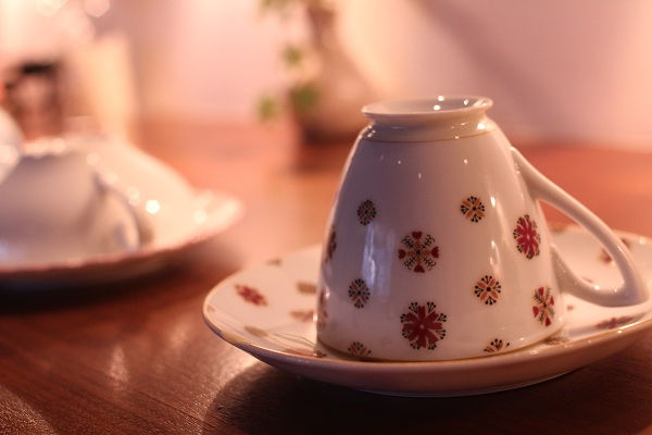 Antique cut and saucer