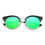 Thumbnail: Biloxi -  Women Half Frame Round Cat Eye Polarized Sunglasses