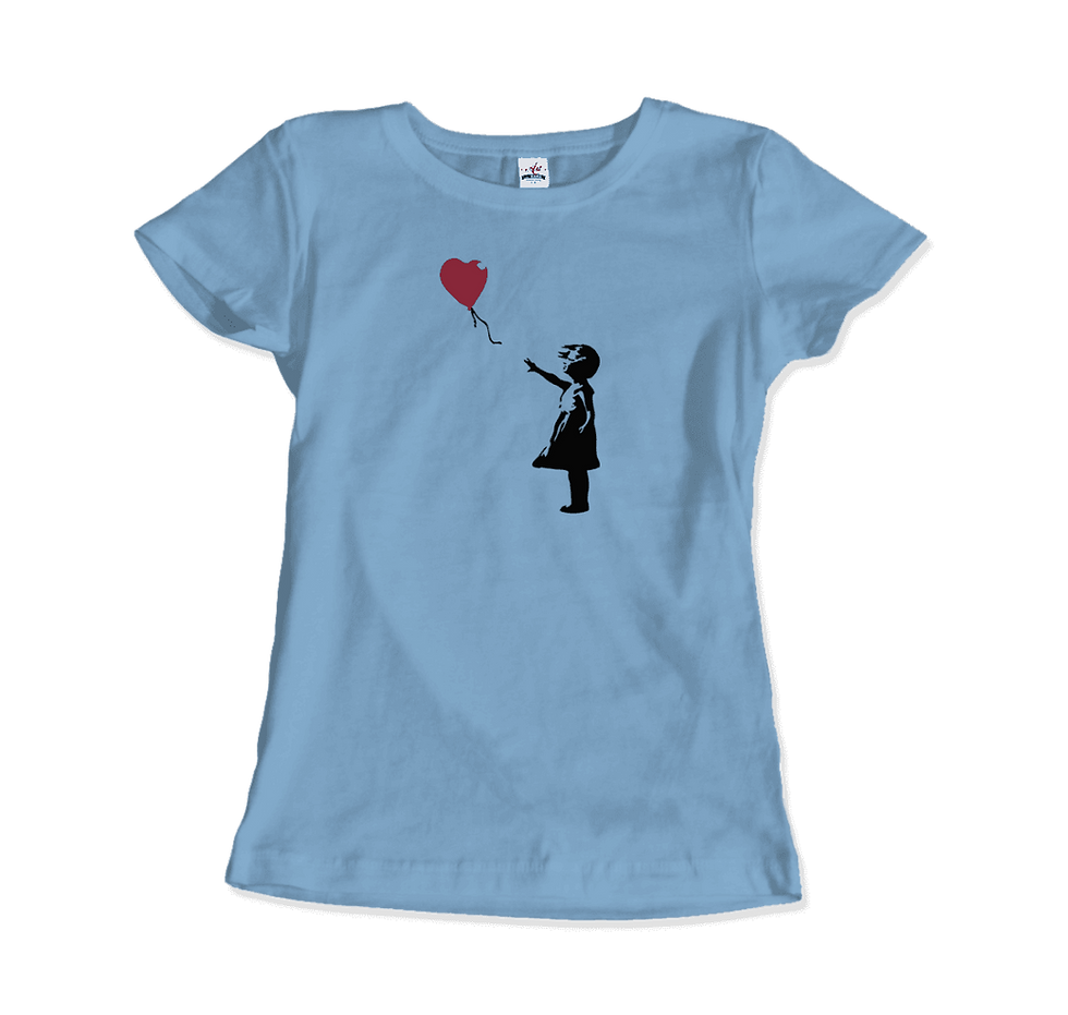 Thumbnail: Banksy the Girl With a Red Balloon Artwork T-Shirt