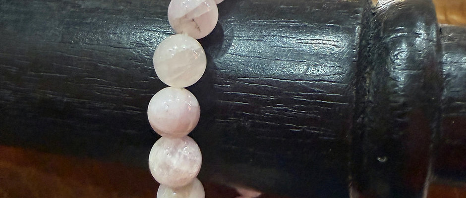 BRACELET KUNZITE PERLES 8MM