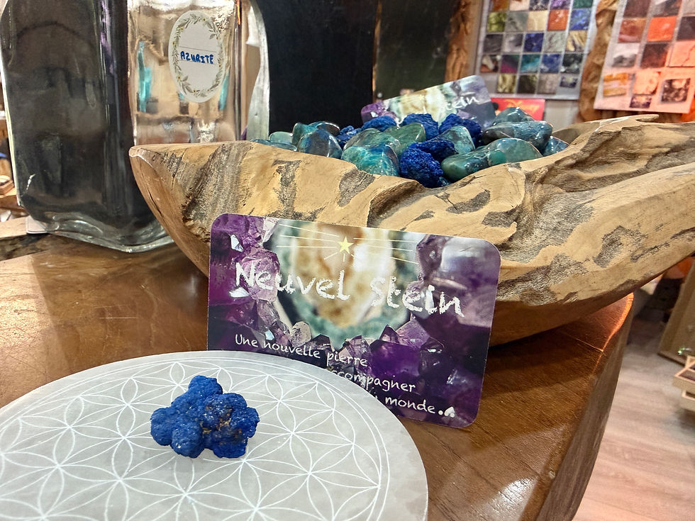 Miniature : PIERRE ROULEE AZURITE