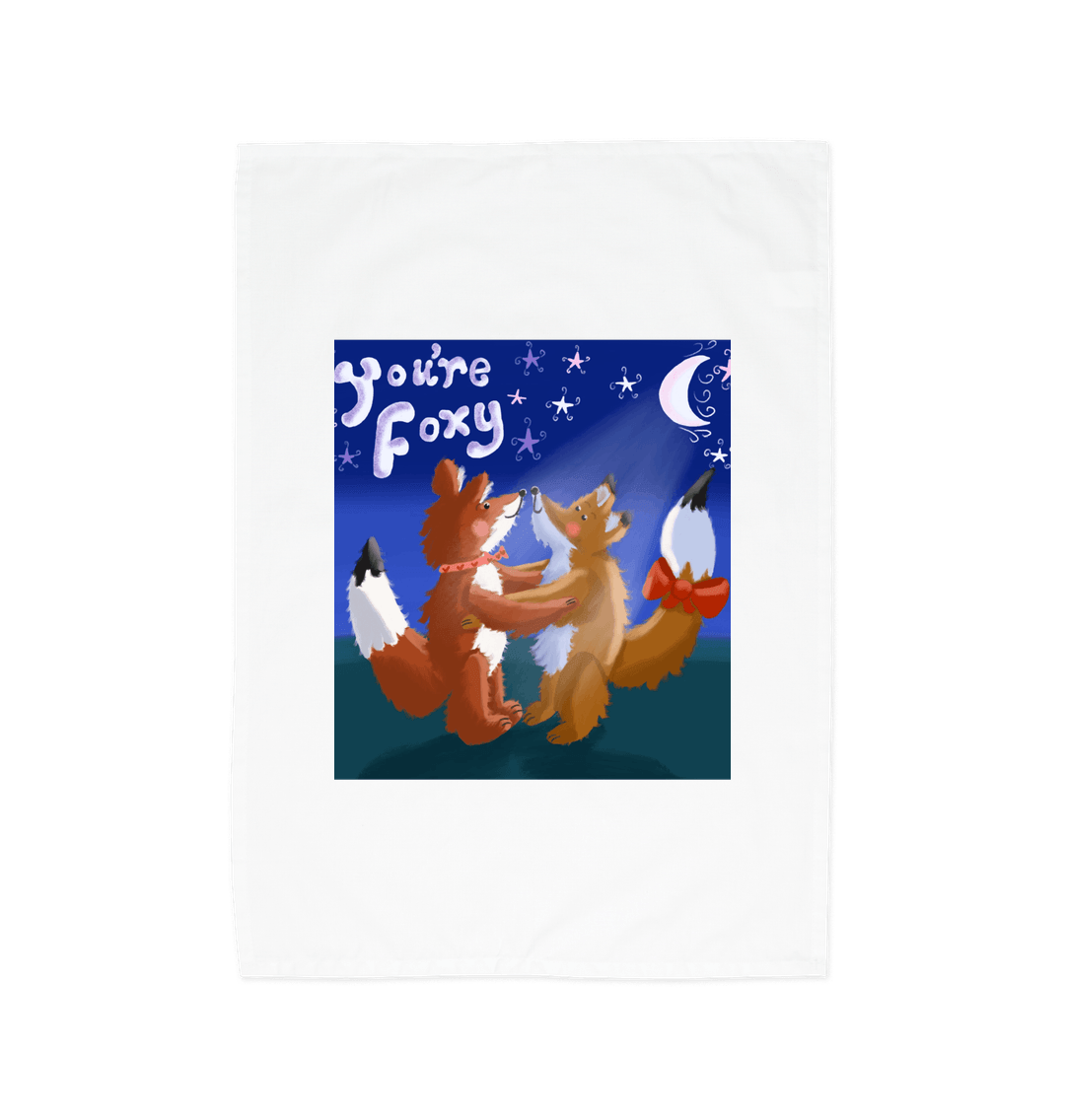 You Are Foxy Organic Cotton Tea Towel